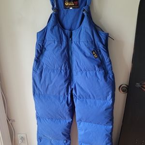 Tru vintage blue down snowpants